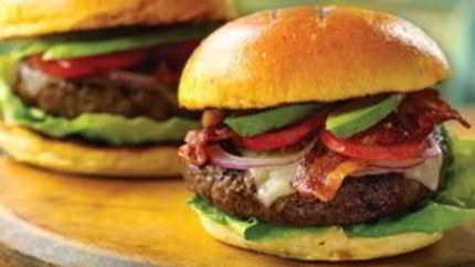 Бургер с ветчиной