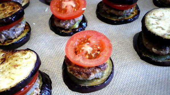 бургеры с баклажанами