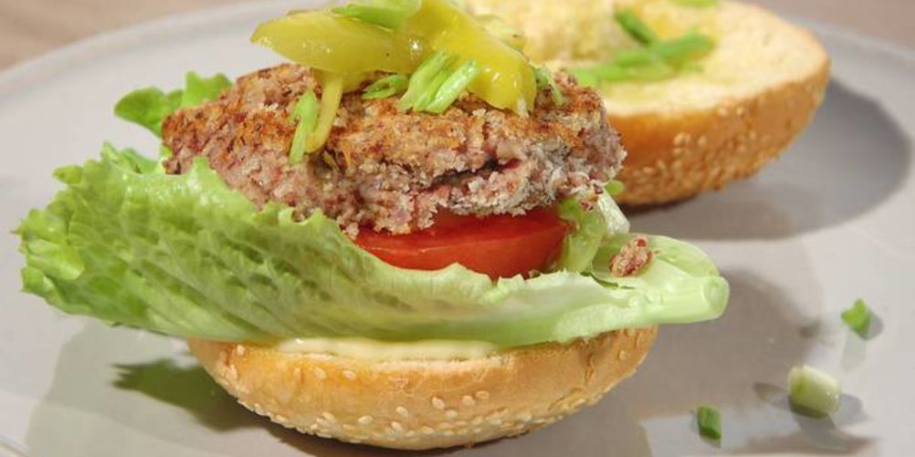 Рецепт бургеров с красной фасолью и грибами