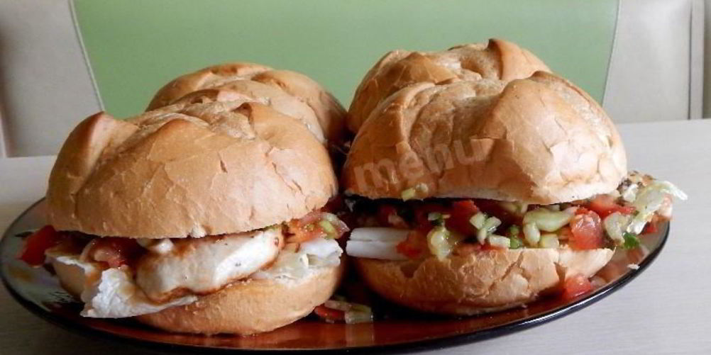 Рецепт гамбургера с куриным филе