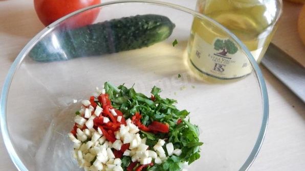 гамбургер с куриным филе