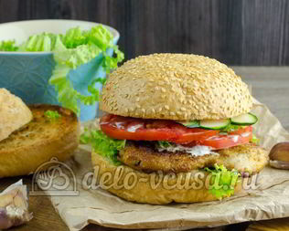 Гамбургер с курицей