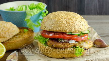Гамбургер с курицей