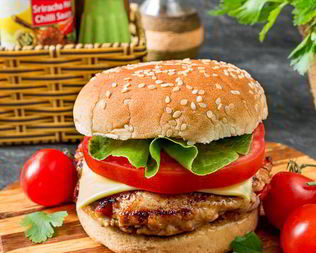 Куриные бургеры с овощами