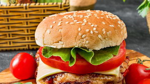 куриные бургеры с овощами