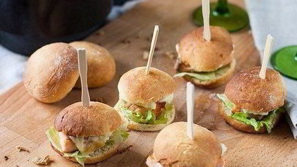 Мини-бургеры с семгой