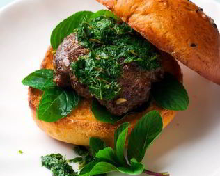 Мятный бургер из баранины