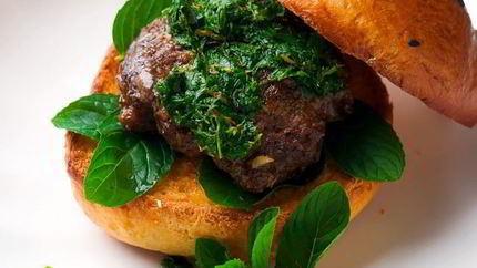 Мятный бургер из баранины