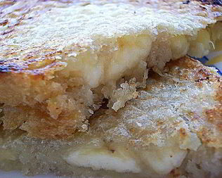 Бутерброд крок-мсье с бананом