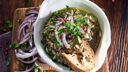 Бутербродная паста из зеленой чечевицы