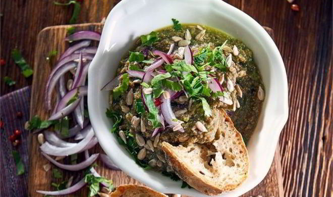 Бутербродная паста из зеленой чечевицы