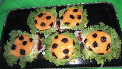 Бутерброды Футбольный мяч