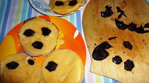 бутерброды футбольный мяч