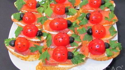 Бутерброды с красной рыбой