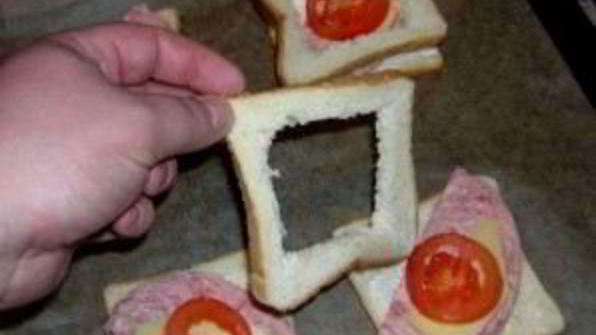 бутерброды с яйцом и колбасой