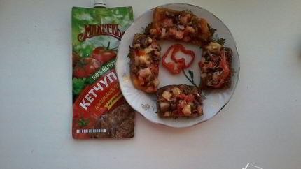 Горячие бутерброды с фасолью