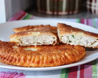 Чебуреки из творожного теста