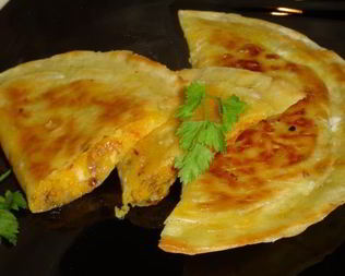 Чебуреки с тыквой из лаваша