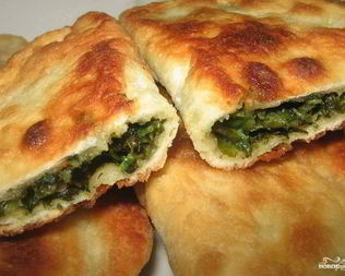 Чебуреки с зеленью