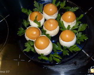 Фаршированные яйца Грибочки