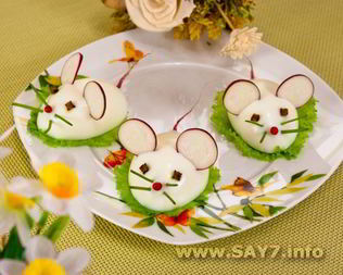 Фаршированные яйца Крысята