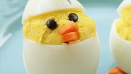 Фаршированные яйца Веселые цыплята