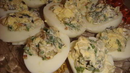 Фаршированные яйца Завтрак на траве