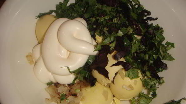 фаршированные яйца завтрак на траве