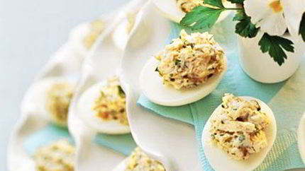 Яйца, фаршированные грибами