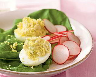 Яйца фаршированные с сыром