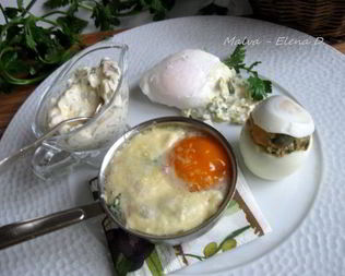 Яйцо пашот, кокот и фаршированное