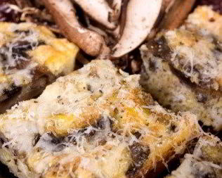 Горячая сырно-грибная закуска с тимьяном