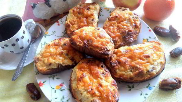 горячие творожные гренки