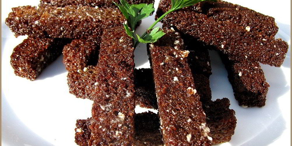 Рецепт гренков с чесноком и укропом