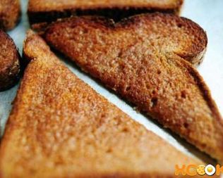 Гренки с корицей в духовке