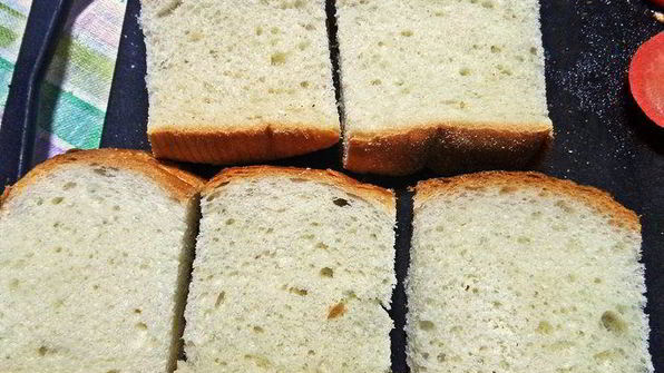 гренки с овощами под сыром