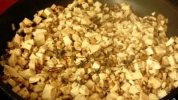 гренки с шампиньонами