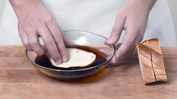 сладкие гренки без молока и яиц