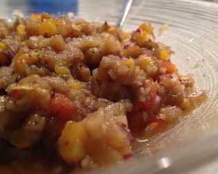 Баклажанная икра с базиликом