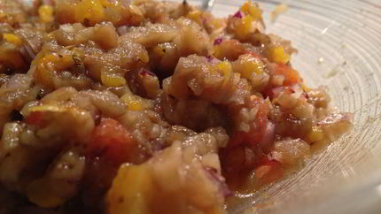 Баклажанная икра с базиликом