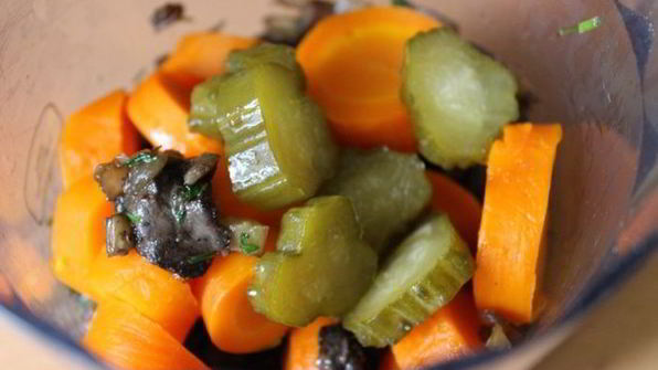 грибная икра с овощами