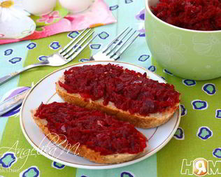 Икра из вареной свеклы