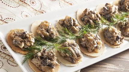 Икра из замороженных грибов