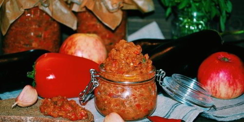 Рецепт икры из запеченных яблок и овощей