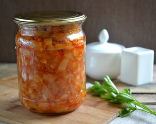 Кабачковая икра с болгарским перцем на зиму