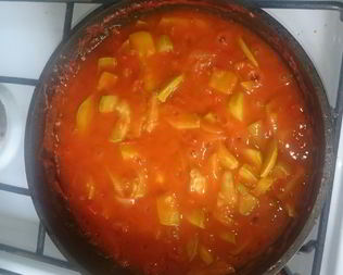 Кабачковая икра со сладким перцем