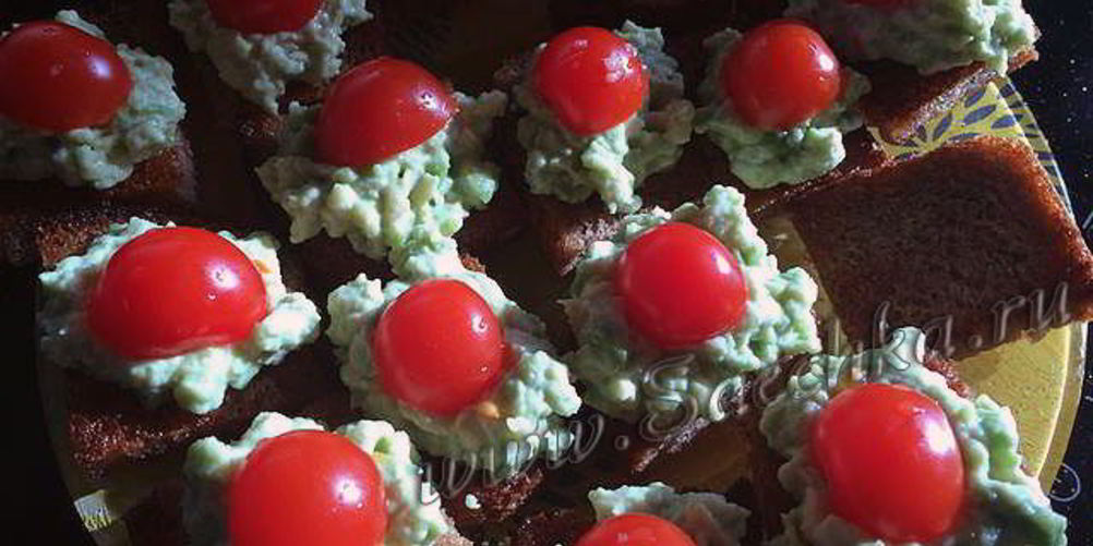 Рецепт канапе с авокадо