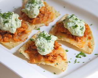 Канапе с чипсами