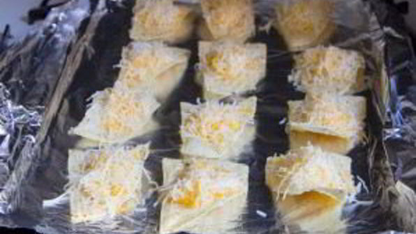 канапе с чипсами