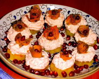 Канапе с лососем